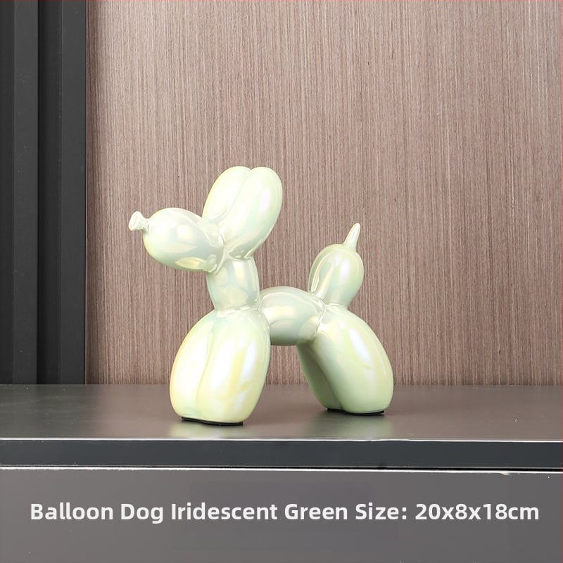 Lufi kutya szobor szintetikus gyantából - modern, minimalist dizájn a nappaliba és szekrényekhez; Anyag: szintetikus gyanta; Kategória: gyanta kézműves tárgyak; Ajándék új otthonra