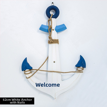 Medinis ankeris – sienos dekoras, Viduržemio jūros stilius, Welcome motyvas, pušies medis