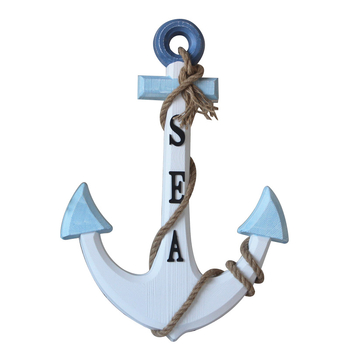 Medinis ankeris – sienos dekoras, Viduržemio jūros stilius, Welcome motyvas, pušies medis