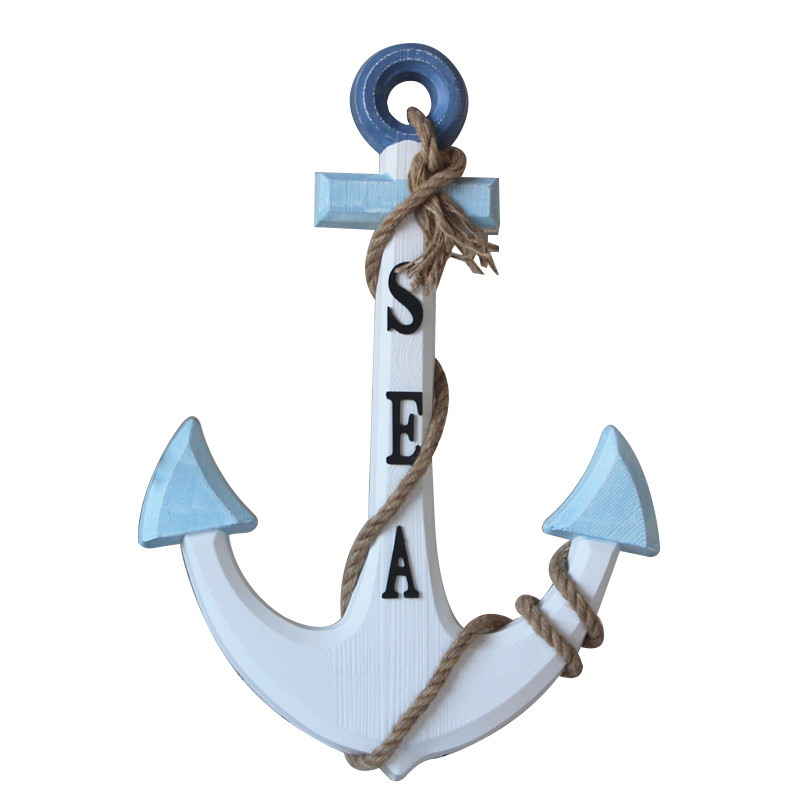 Medinis ankeris – sienos dekoras, Viduržemio jūros stilius, Welcome motyvas, pušies medis