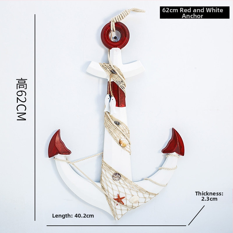 Medinis ankeris – sienos dekoras, Viduržemio jūros stilius, Welcome motyvas, pušies medis