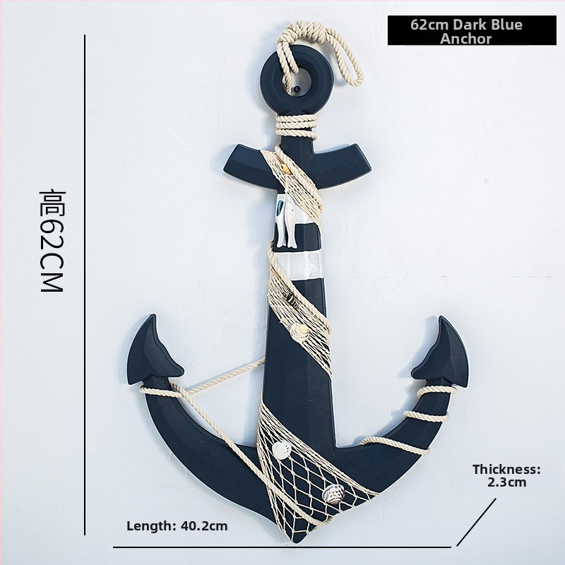 Medinis ankeris – sienos dekoras, Viduržemio jūros stilius, Welcome motyvas, pušies medis