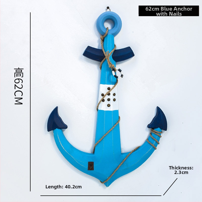 Medinis ankeris – sienos dekoras, Viduržemio jūros stilius, Welcome motyvas, pušies medis