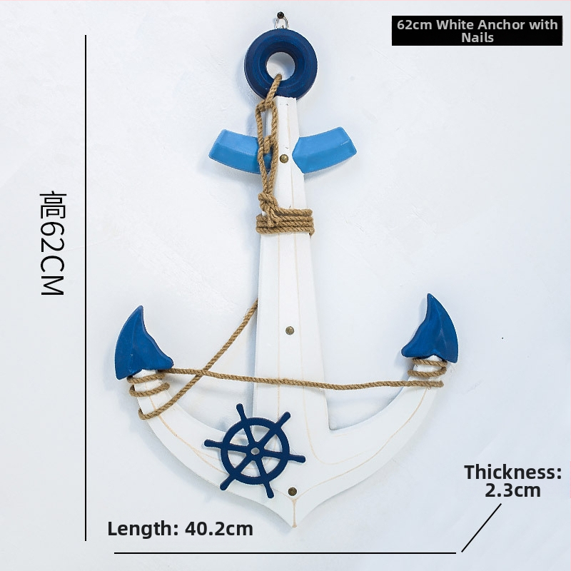 Medinis ankeris – sienos dekoras, Viduržemio jūros stilius, Welcome motyvas, pušies medis