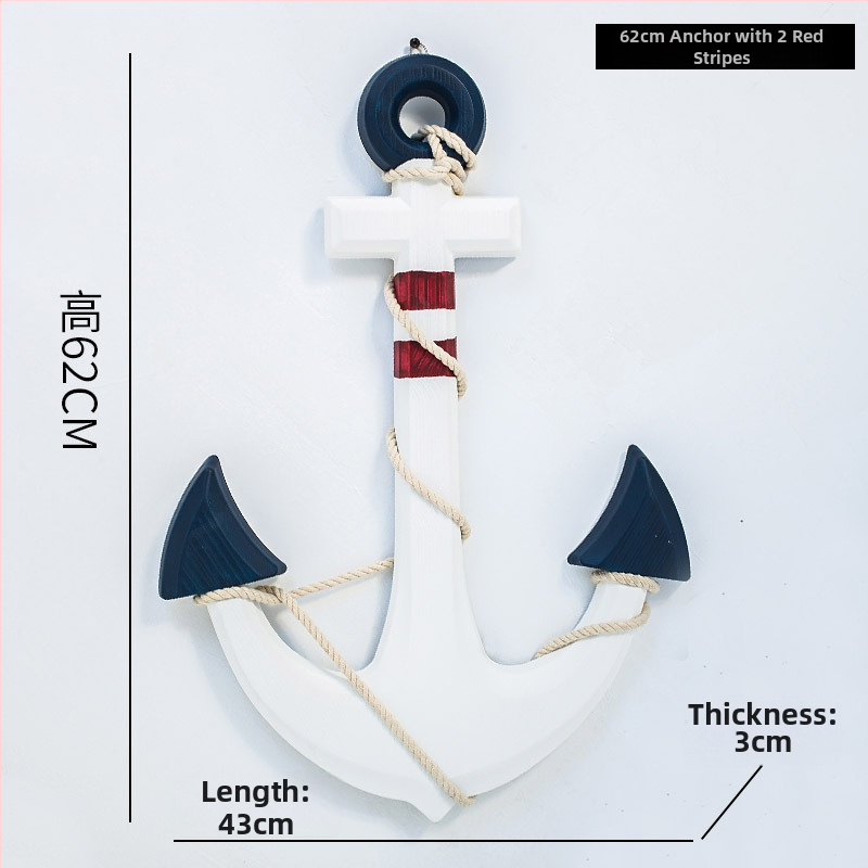 Medinis ankeris – sienos dekoras, Viduržemio jūros stilius, Welcome motyvas, pušies medis