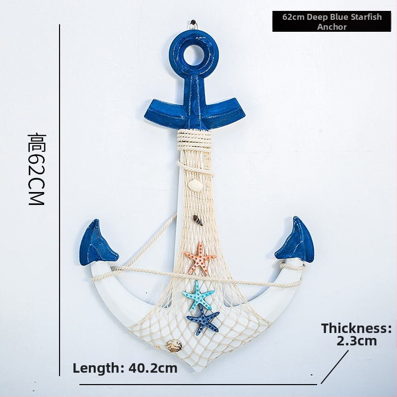 Medinis ankeris – sienos dekoras, Viduržemio jūros stilius, Welcome motyvas, pušies medis