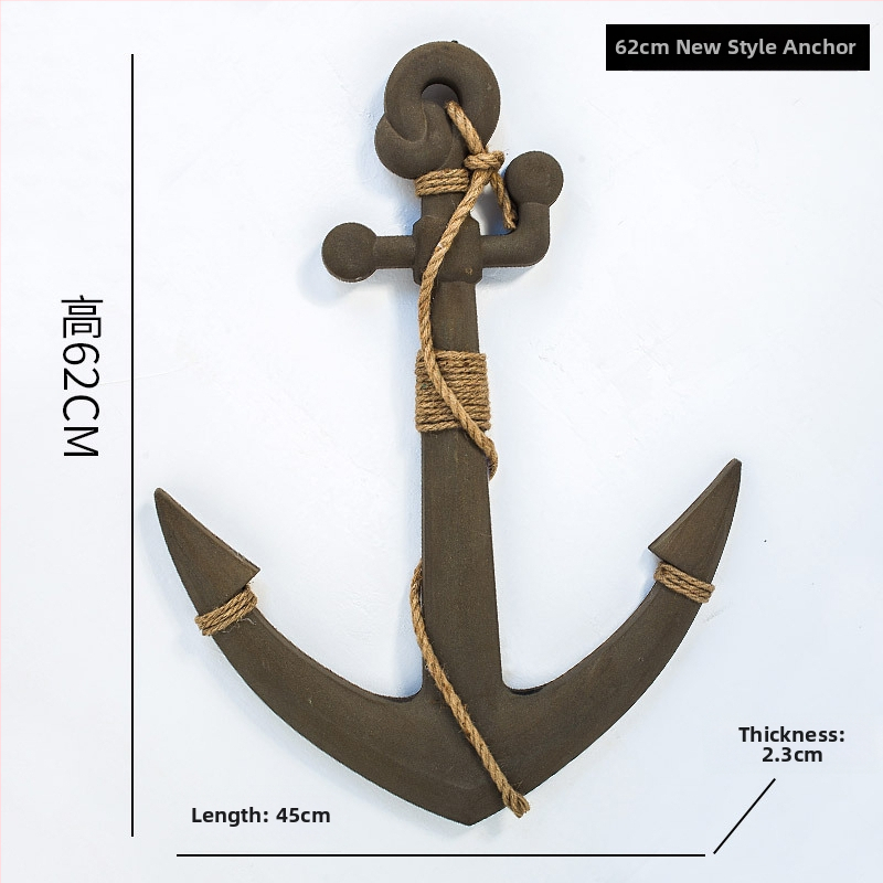 Medinis ankeris – sienos dekoras, Viduržemio jūros stilius, Welcome motyvas, pušies medis