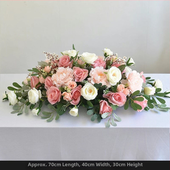 Mākslīgu ziedu galda centrālais dekors – margriete drukāšana, flokēšana, kāzām