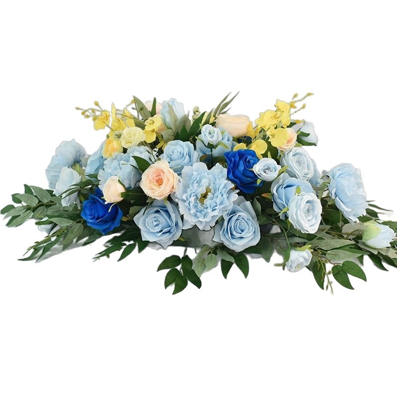 Mākslīgu ziedu galda centrālais dekors – margriete drukāšana, flokēšana, kāzām