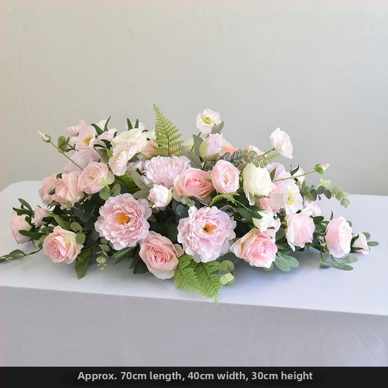 Mākslīgu ziedu galda centrālais dekors – margriete drukāšana, flokēšana, kāzām