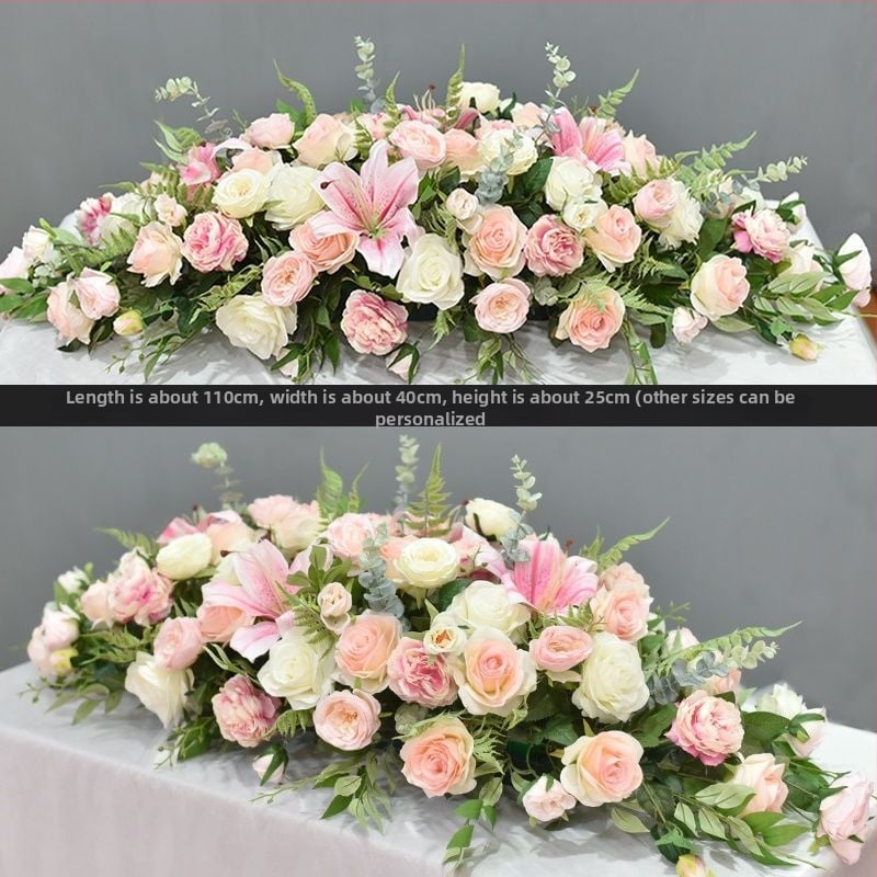 Mākslīgu ziedu galda centrālais dekors – margriete drukāšana, flokēšana, kāzām