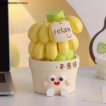 Biuro stalo dekoras nerimo mažinimui ir emocinei stabilumui (Medžiaga: derva; Stilius: paprastas ir šiuolaikiškas; Verslo dovana)