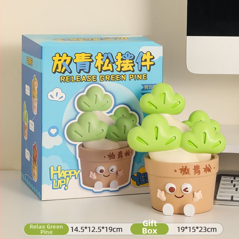 Biuro stalo dekoras nerimo mažinimui ir emocinei stabilumui (Medžiaga: derva; Stilius: paprastas ir šiuolaikiškas; Verslo dovana)