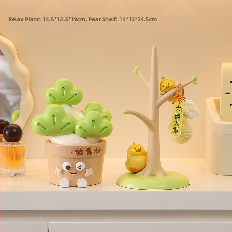 Biuro stalo dekoras nerimo mažinimui ir emocinei stabilumui (Medžiaga: derva; Stilius: paprastas ir šiuolaikiškas; Verslo dovana)