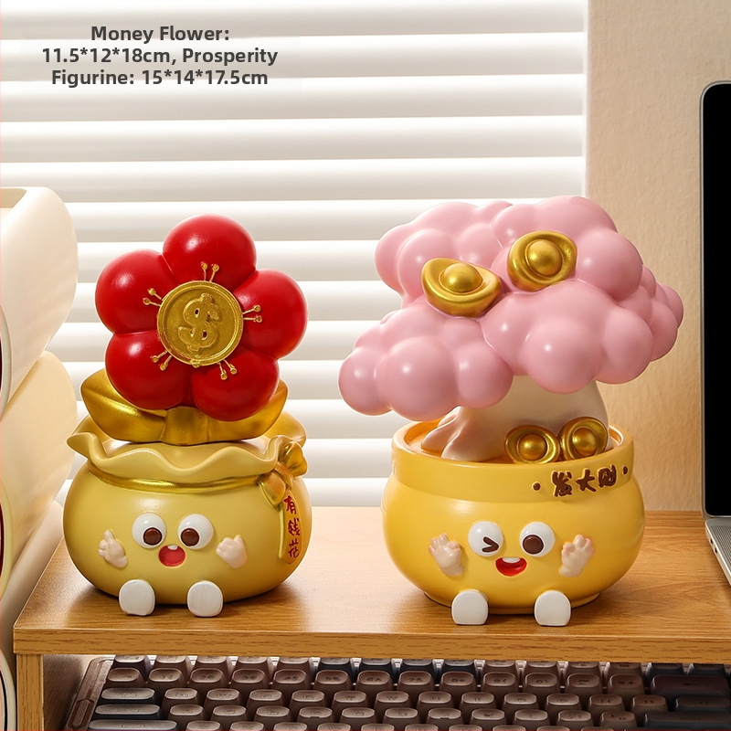 Biuro stalo dekoras nerimo mažinimui ir emocinei stabilumui (Medžiaga: derva; Stilius: paprastas ir šiuolaikiškas; Verslo dovana)