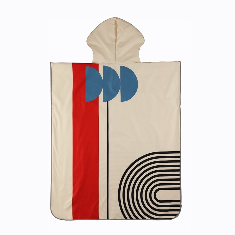 Kapucėtas vonios rankšluostis, dvipusis veliūras spausdintas — Zhikai textile, 200–300 g, spausdinimas