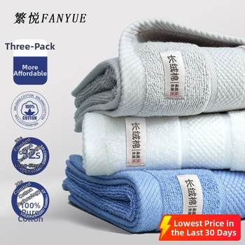 Pamut arc- és testtörölköző, vastagított, puha, nagyon nedvszívó, 100D szál, egyszerű szövés