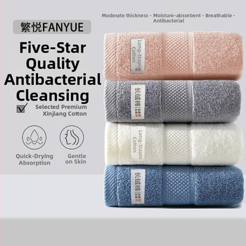 Pamut arc- és testtörölköző, vastagított, puha, nagyon nedvszívó, 100D szál, egyszerű szövés