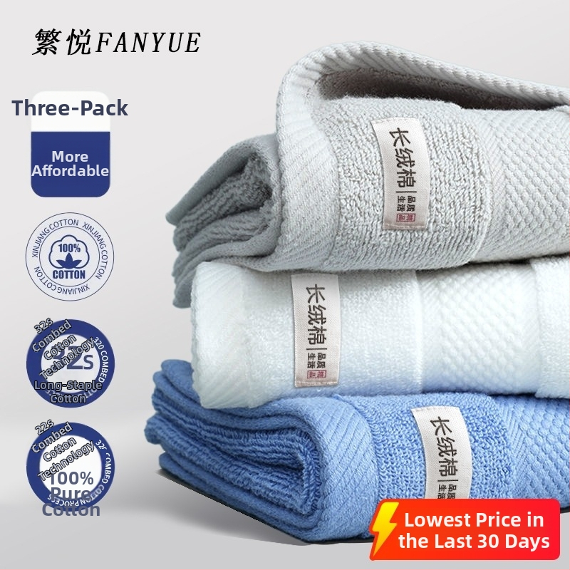 Pamut arc- és testtörölköző, vastagított, puha, nagyon nedvszívó, 100D szál, egyszerű szövés