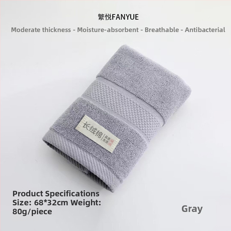 Pamut arc- és testtörölköző, vastagított, puha, nagyon nedvszívó, 100D szál, egyszerű szövés