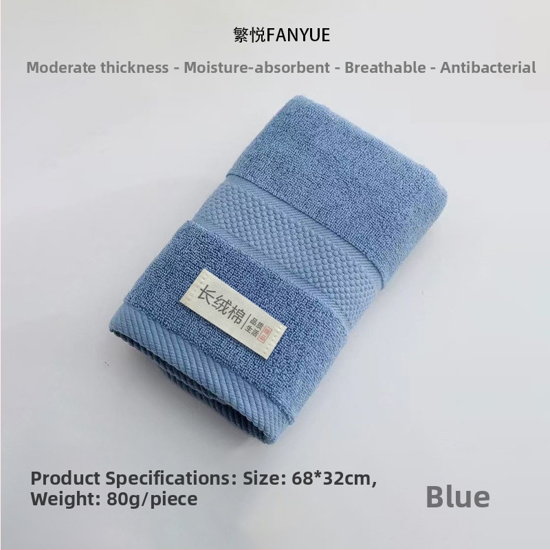 Pamut arc- és testtörölköző, vastagított, puha, nagyon nedvszívó, 100D szál, egyszerű szövés