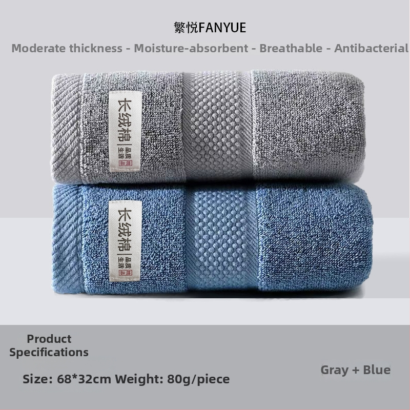 Pamut arc- és testtörölköző, vastagított, puha, nagyon nedvszívó, 100D szál, egyszerű szövés