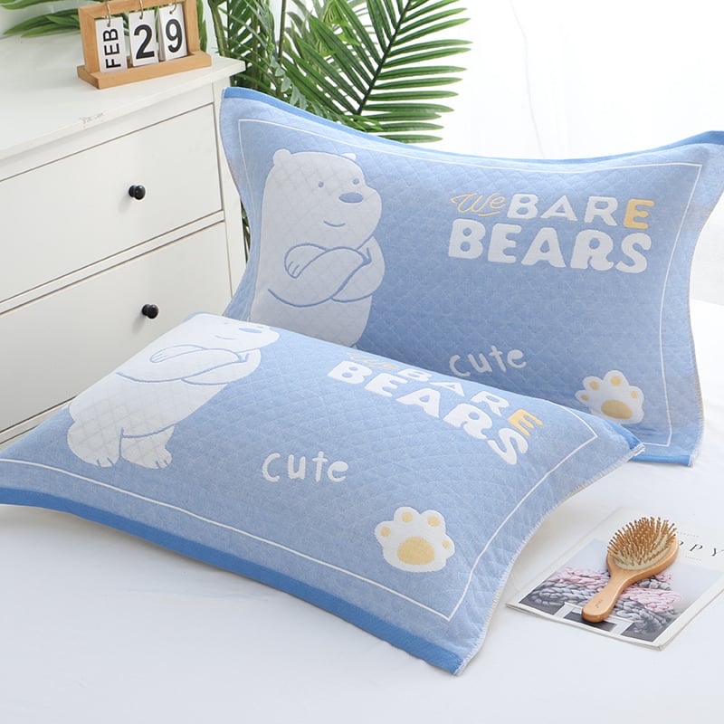 Géz párnahuzat jacquard mintával, vastított, esküvőkhöz, pároknak, diákoknak, szállodáknak és otthoni használatra | Márka: Three Dolls | Anyag: Kémiai rost | Kategória: Géz párnahuzat | Nyomtatott logó: OK