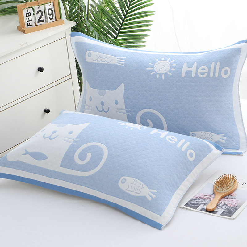 Géz párnahuzat jacquard mintával, vastított, esküvőkhöz, pároknak, diákoknak, szállodáknak és otthoni használatra | Márka: Three Dolls | Anyag: Kémiai rost | Kategória: Géz párnahuzat | Nyomtatott logó: OK