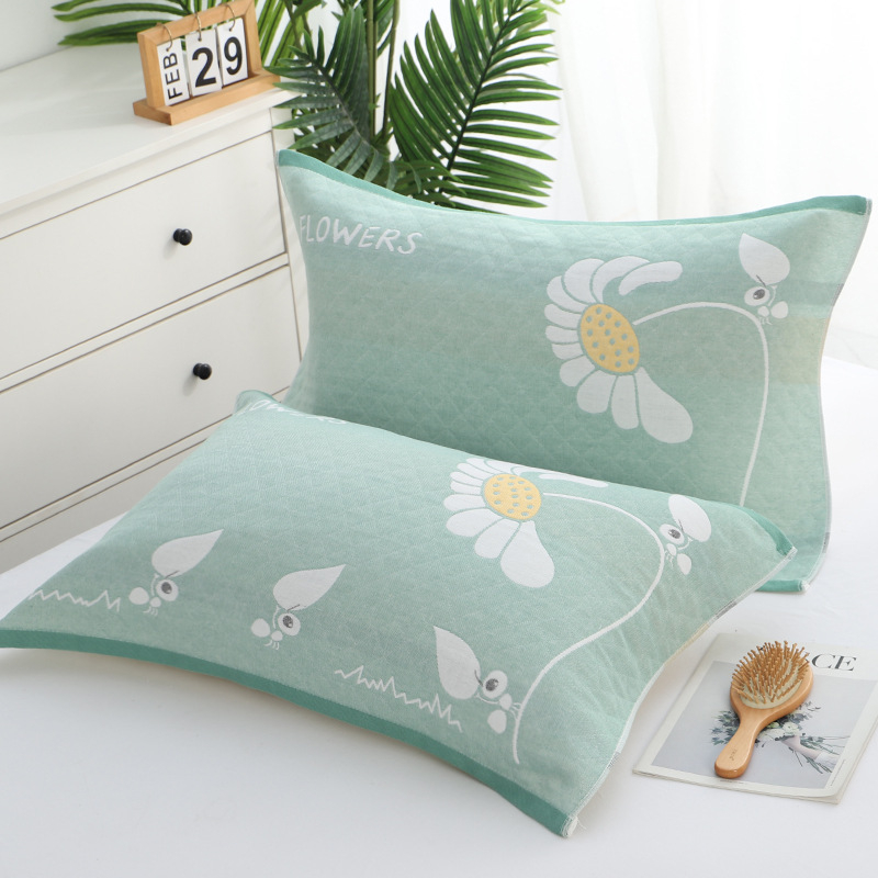 Géz párnahuzat jacquard mintával, vastított, esküvőkhöz, pároknak, diákoknak, szállodáknak és otthoni használatra | Márka: Three Dolls | Anyag: Kémiai rost | Kategória: Géz párnahuzat | Nyomtatott logó: OK