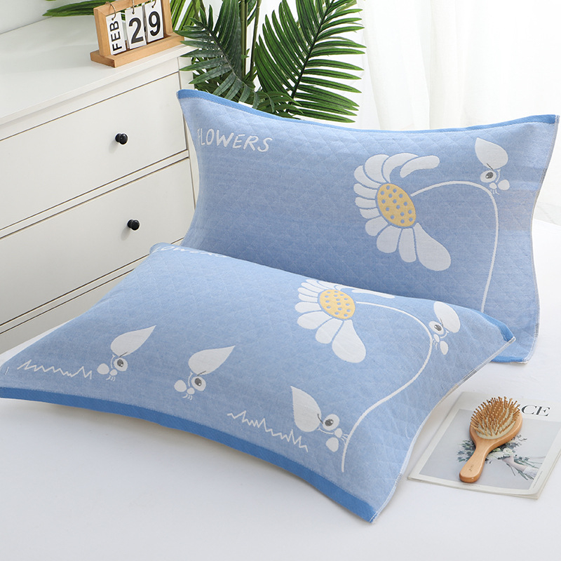 Géz párnahuzat jacquard mintával, vastított, esküvőkhöz, pároknak, diákoknak, szállodáknak és otthoni használatra | Márka: Three Dolls | Anyag: Kémiai rost | Kategória: Géz párnahuzat | Nyomtatott logó: OK