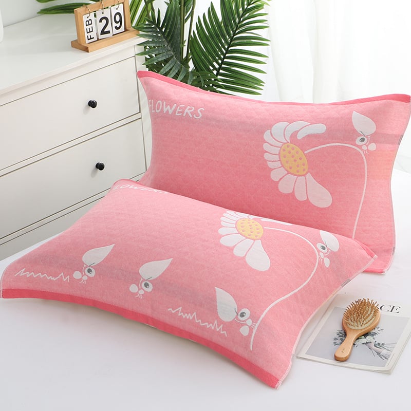 Géz párnahuzat jacquard mintával, vastított, esküvőkhöz, pároknak, diákoknak, szállodáknak és otthoni használatra | Márka: Three Dolls | Anyag: Kémiai rost | Kategória: Géz párnahuzat | Nyomtatott logó: OK