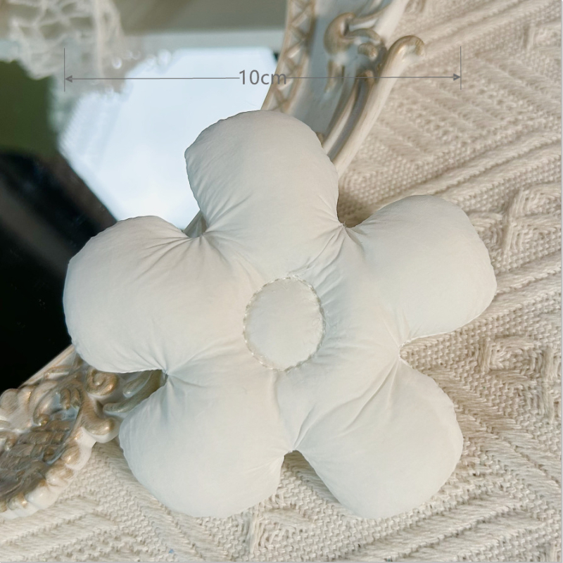 Textil kiegészítők: ötpetálos virág textilből, pamut töltettel — DIY brooch gyerekruhákhoz, származás: Jinhua, 2023 tavasz