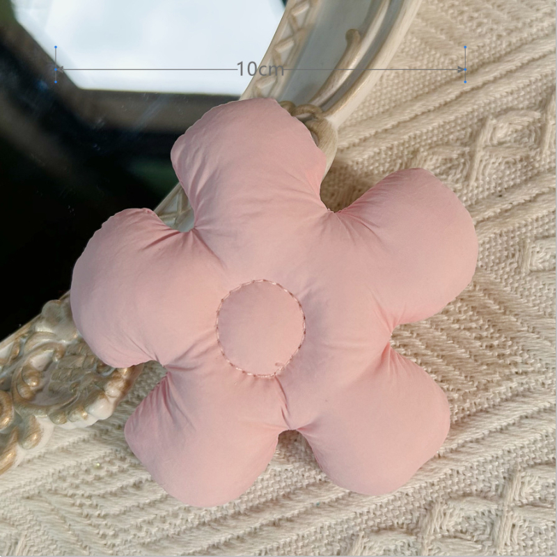 Textil kiegészítők: ötpetálos virág textilből, pamut töltettel — DIY brooch gyerekruhákhoz, származás: Jinhua, 2023 tavasz