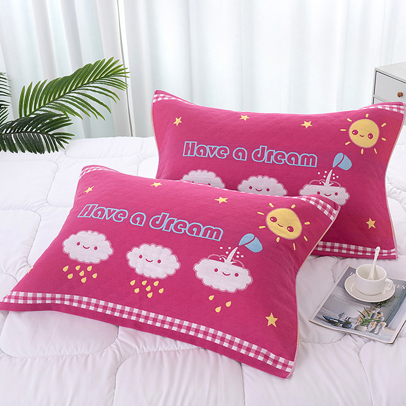 Четирислоен марлен възглавничен кърпич с джакардов принт | меко усещане | персонализирано отпечатване на лого | подходящ за всички