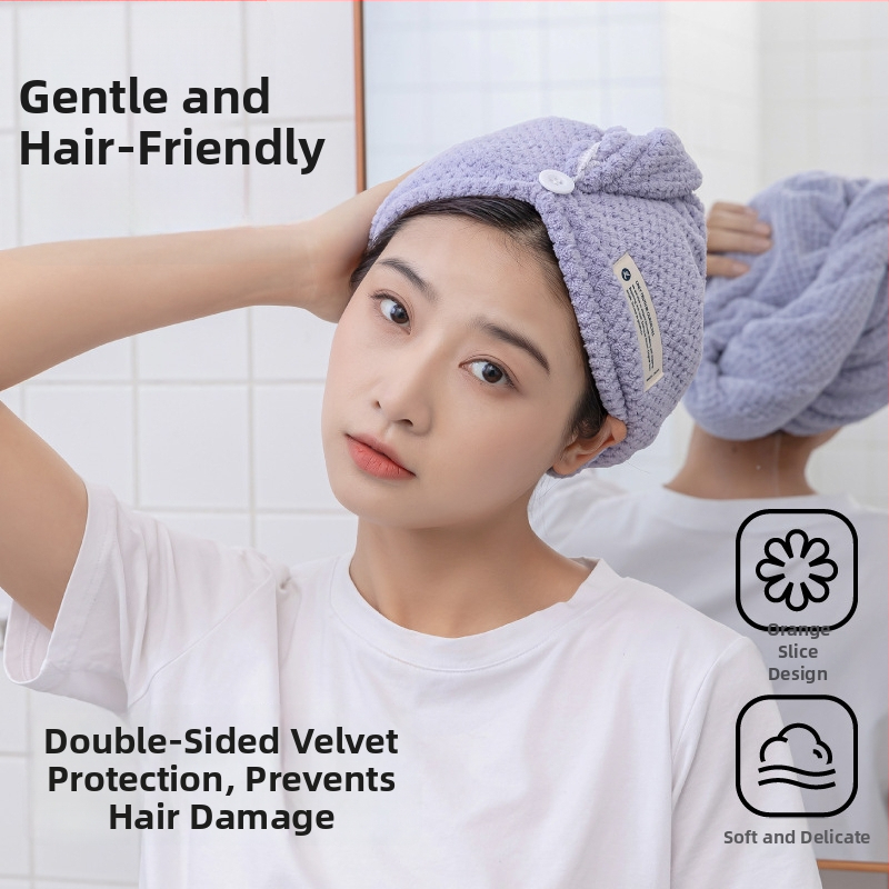 Hajszárító sapka, korall plüss anyag, 150D fonal, súly kevesebb mint 30 g, kategória: hajszárító sapka