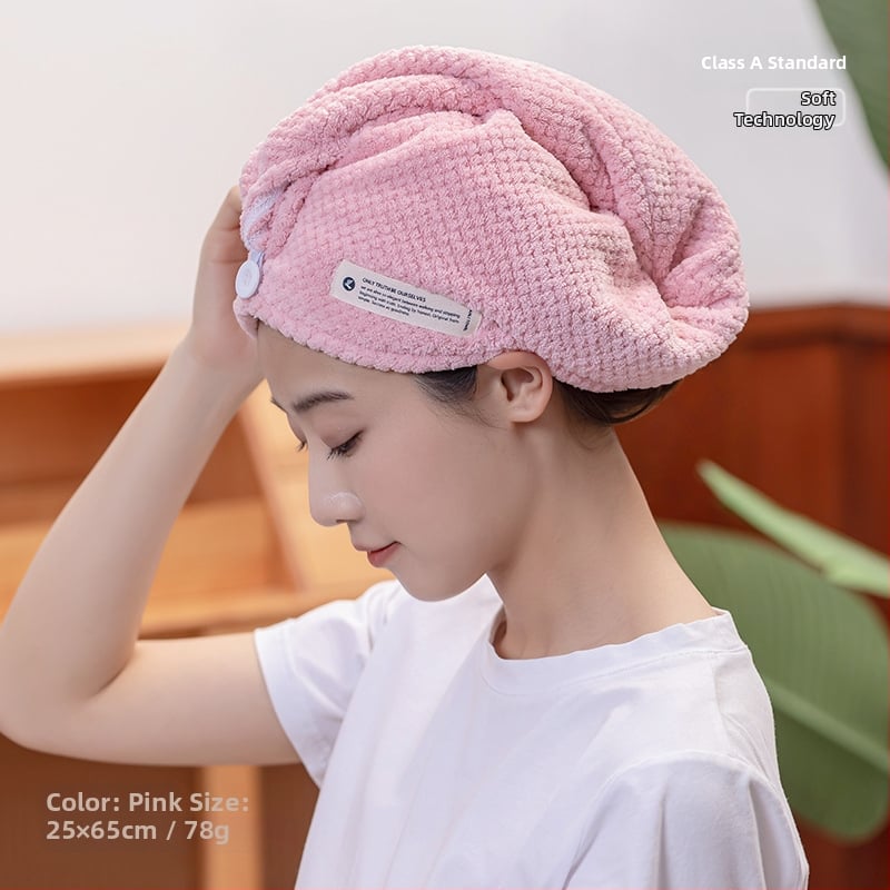 Hajszárító sapka, korall plüss anyag, 150D fonal, súly kevesebb mint 30 g, kategória: hajszárító sapka