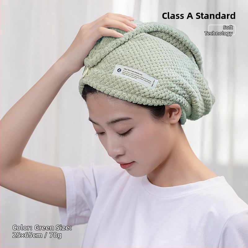 Hajszárító sapka, korall plüss anyag, 150D fonal, súly kevesebb mint 30 g, kategória: hajszárító sapka