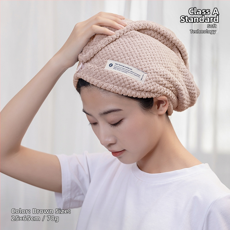 Hajszárító sapka, korall plüss anyag, 150D fonal, súly kevesebb mint 30 g, kategória: hajszárító sapka