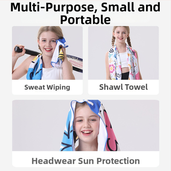 Hűtő sporttörölköző gyorsan száradó izzadságfelszívó tulajdonságokkal, 80% poliészter + 20% poliamid, 155 g, kevert fonal, logónyomás elérhető