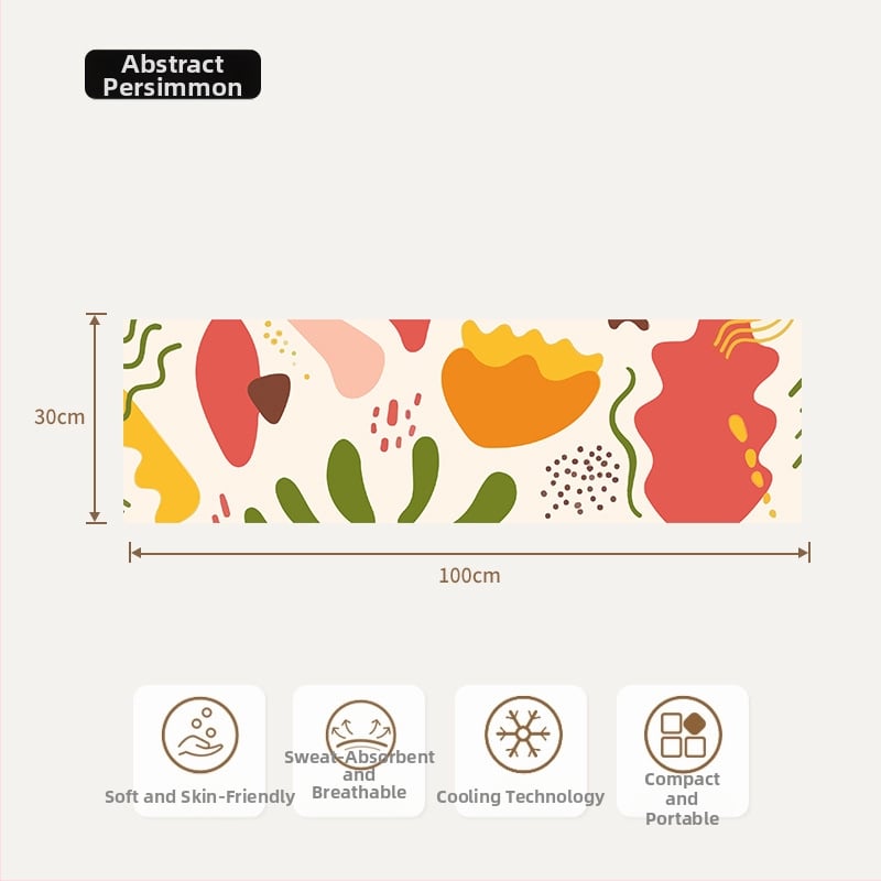 Hűtő sporttörölköző gyorsan száradó izzadságfelszívó tulajdonságokkal, 80% poliészter + 20% poliamid, 155 g, kevert fonal, logónyomás elérhető