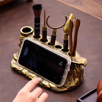 Kuusosaline tee seremonii tööriistade komplekt (Materjal: resiin; Stiil: Uus Hiina stiil; Kvaliteet: esmaklassiline) (Lansseerimine: kevad 2024; Kaal: 1,2 kg)