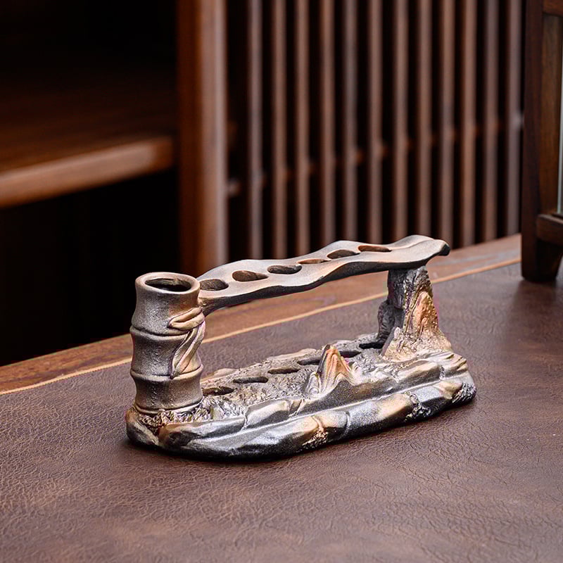 Kuusosaline tee seremonii tööriistade komplekt (Materjal: resiin; Stiil: Uus Hiina stiil; Kvaliteet: esmaklassiline) (Lansseerimine: kevad 2024; Kaal: 1,2 kg)