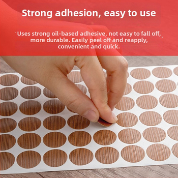 PVC самозалепващи капачета за дупки от винтове за шкафове и гардероби — декоративни, прахозащитни стикери, 1 бр.