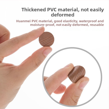 PVC самозалепващи капачета за дупки от винтове за шкафове и гардероби — декоративни, прахозащитни стикери, 1 бр.