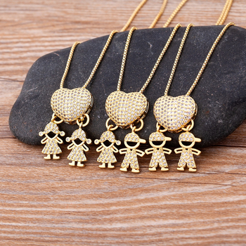 Gyermekek kollekciója medálos nyaklánc – réz alap 18K aranyozással és cirkóniával, elektroplakálás, többszintű dizájn, uniszex, állítható hossz, 15 g, márka Yuyou