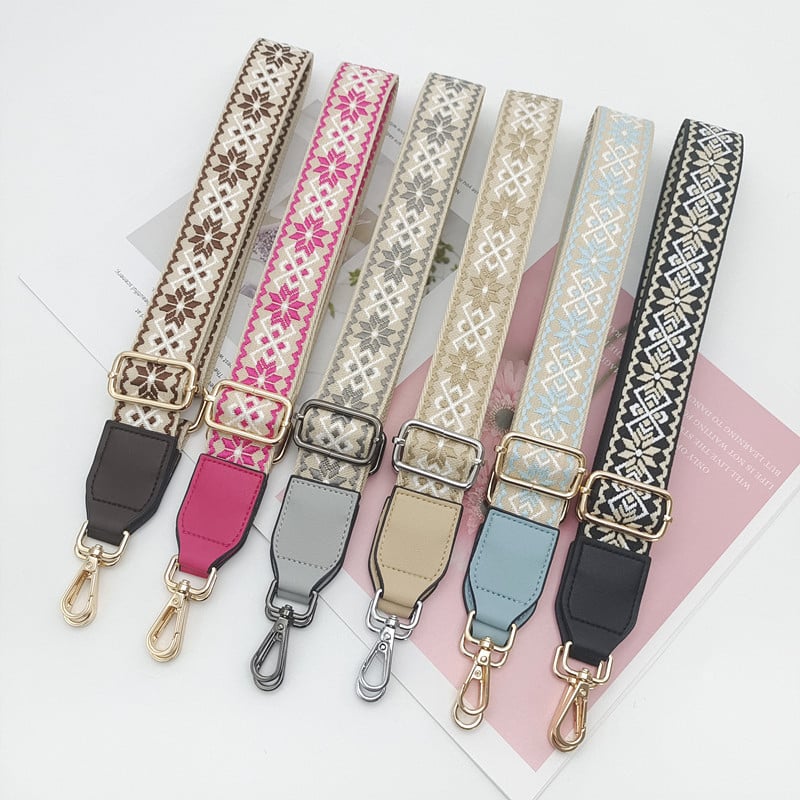 Široki podesivi remen za torbu, kanvas materijal, za nošenje na ramenu ili crossbody