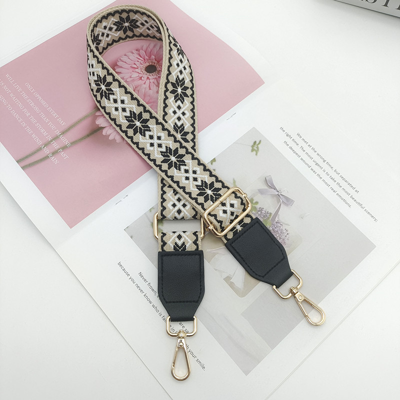 Široki podesivi remen za torbu, kanvas materijal, za nošenje na ramenu ili crossbody