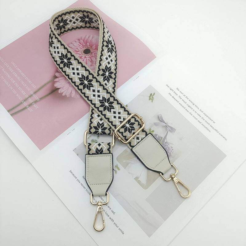 Široki podesivi remen za torbu, kanvas materijal, za nošenje na ramenu ili crossbody