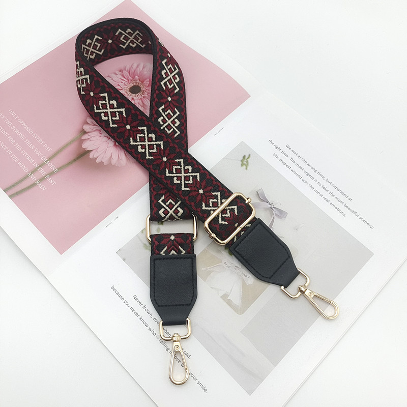 Široki podesivi remen za torbu, kanvas materijal, za nošenje na ramenu ili crossbody
