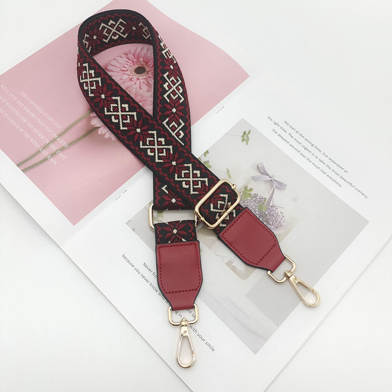 Široki podesivi remen za torbu, kanvas materijal, za nošenje na ramenu ili crossbody